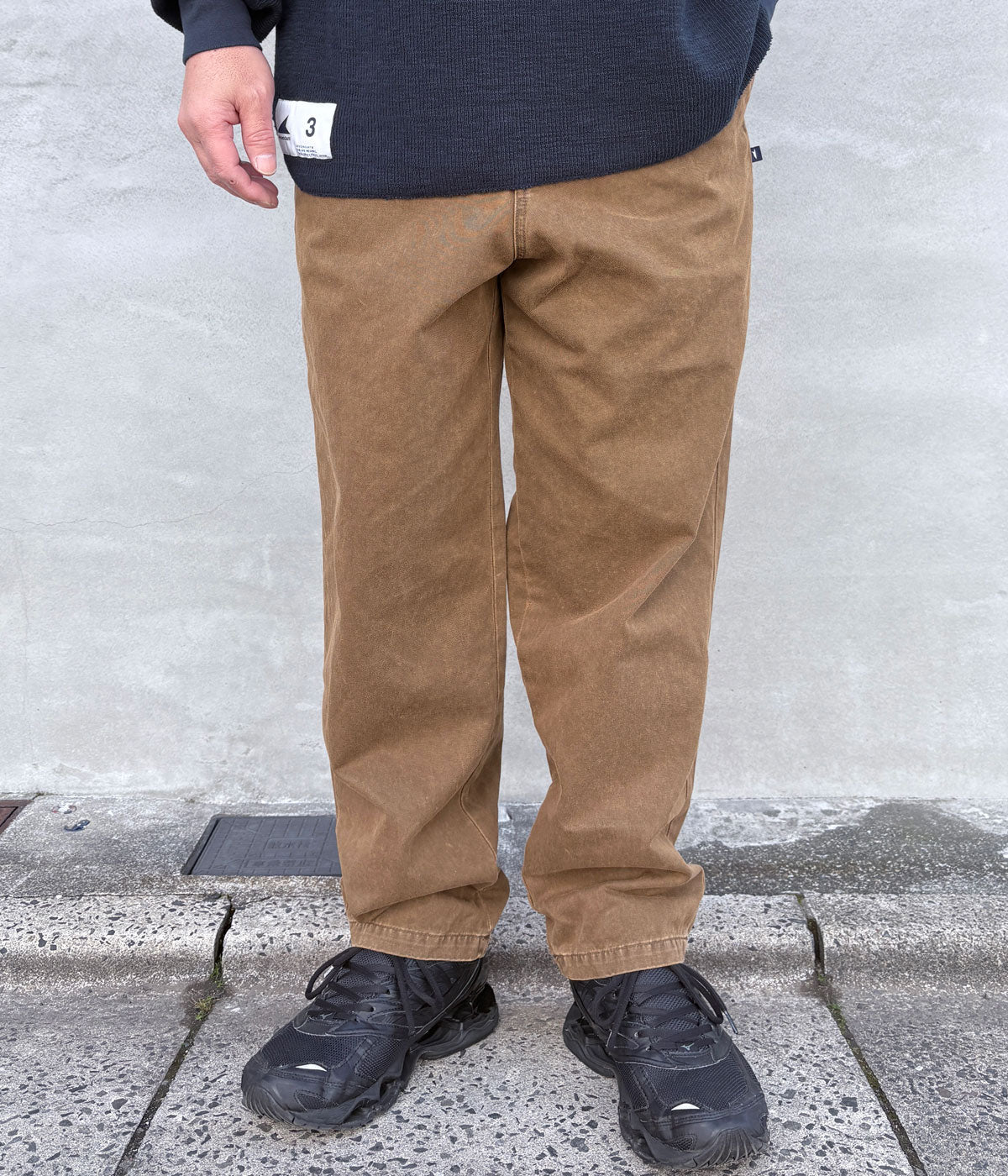 DESCENDANT/DC-6 TWILL TROUSERS (BROWN)