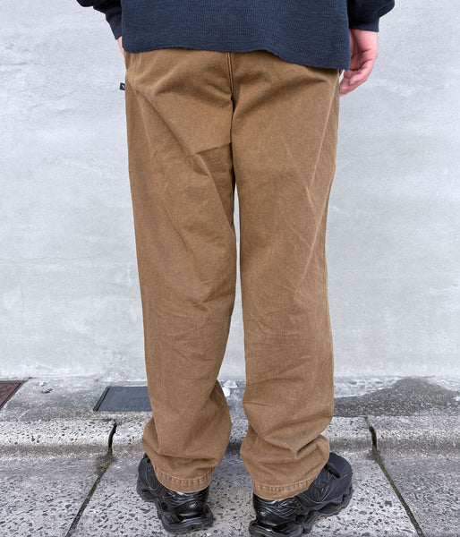 DESCENDANT/DC-6 TWILL TROUSERS (BROWN)
