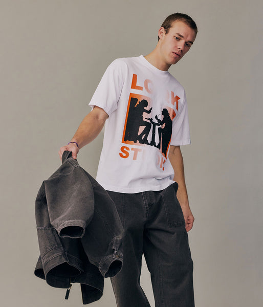LQQK Studio/The Lads tee (WHITE)