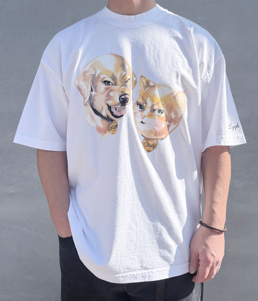LQQK Studio/Sassy Pets tee (WHITE)
