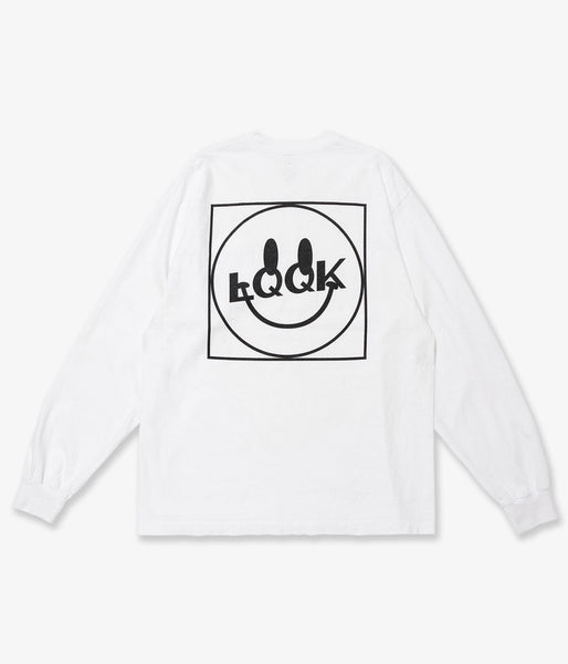 LQQK Studio/LQQK Smiley logo Pocket tee (WHITE)