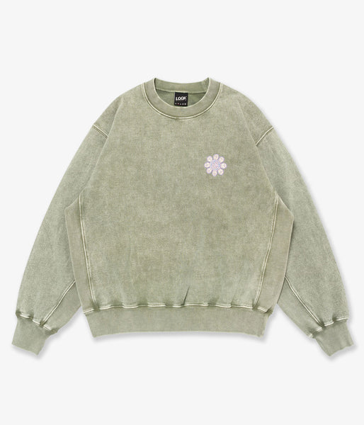 LQQK Studio/Flower Power Sweat (SAGE GREEN)