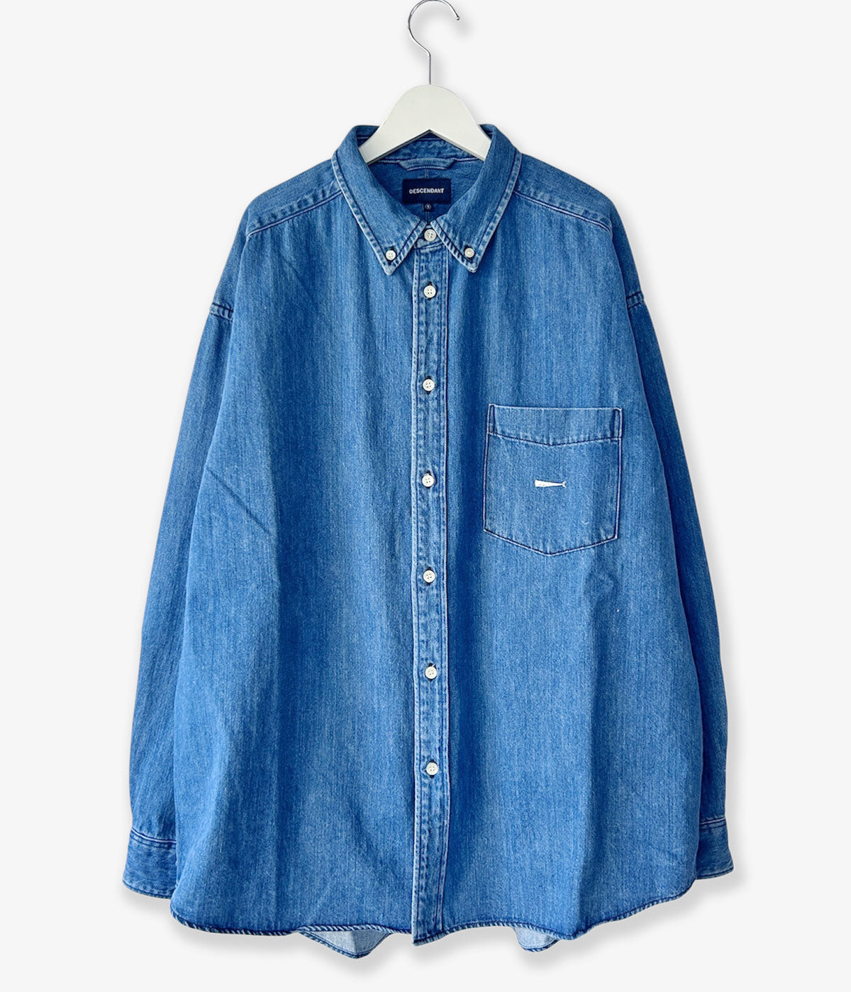 DESCENDANT/ALLEN DENIM LS SHIRT (INDIGO)