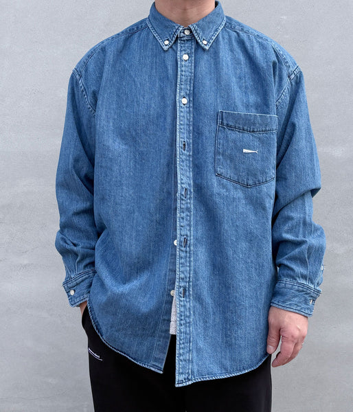 DESCENDANT/ALLEN DENIM LS SHIRT (INDIGO)
