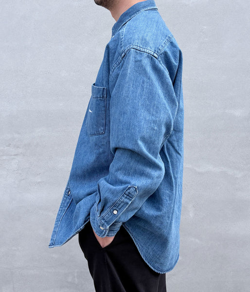 DESCENDANT/ALLEN DENIM LS SHIRT (INDIGO)