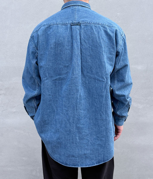 DESCENDANT/ALLEN DENIM LS SHIRT (INDIGO)