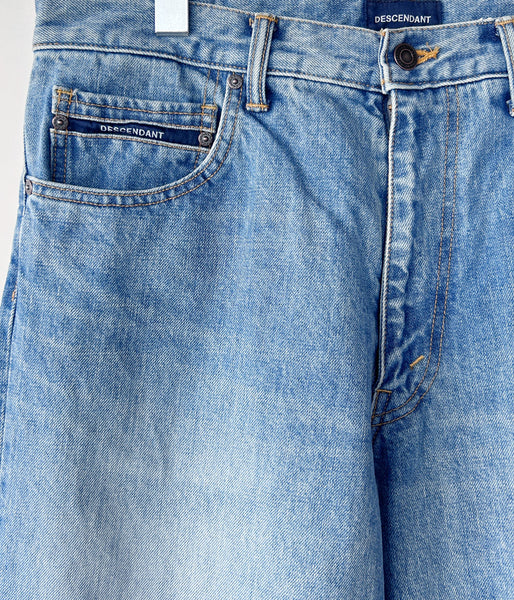DESCENDANT/1995 DENIM TROUSERS BUGGY HARD WASH (INDIGO)