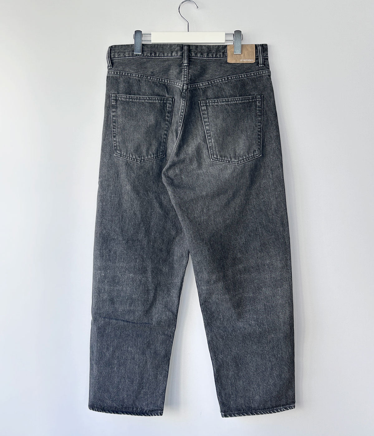 DESCENDANT/1995 DENIM TROUSERS BUGGY HARD WASH (BLACK)