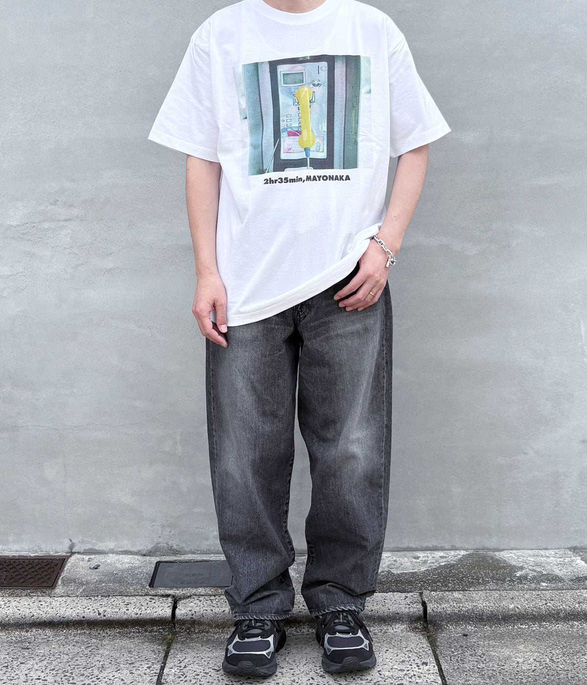 DESCENDANT/1995 DENIM TROUSERS BUGGY HARD WASH (BLACK)