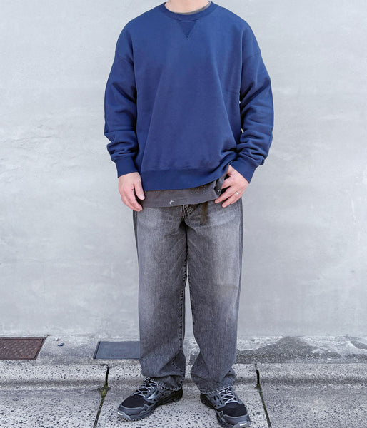 visvim/ULTIMATE JUMBO SB SWEAT L/S (NAVY)
