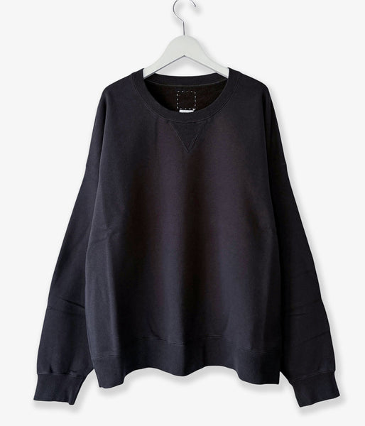 visvim/ULTIMATE JUMBO SB SWEAT L/S (BLACK)