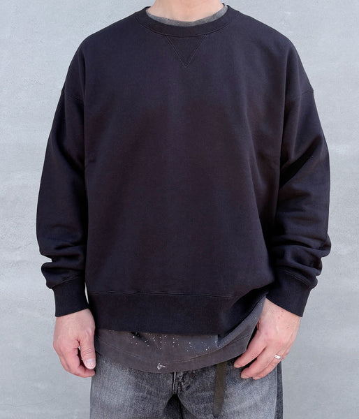 visvim/ULTIMATE JUMBO SB SWEAT L/S (BLACK)