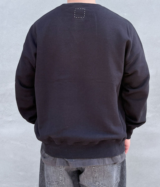 visvim/ULTIMATE JUMBO SB SWEAT L/S (BLACK)