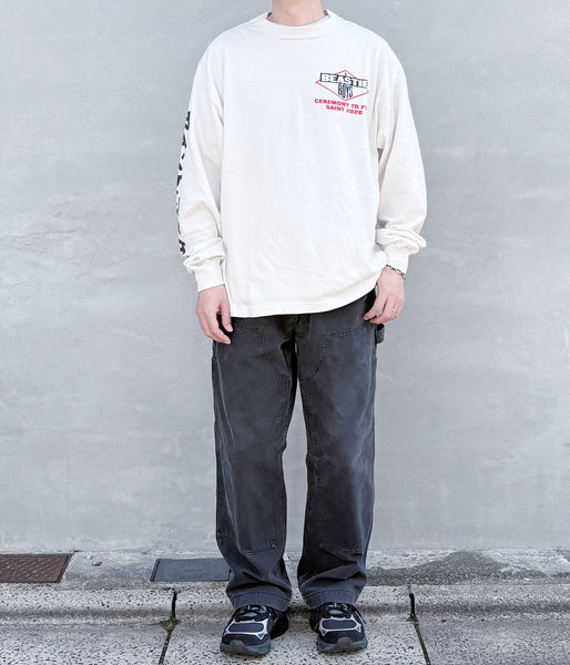 SAINT MICHAEL/BTB_LS T-SHIRT/BEASTIEBOYS/WHT