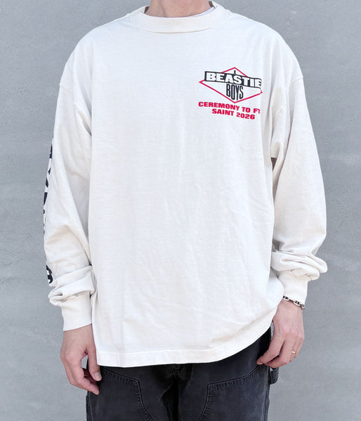 SAINT MICHAEL/BTB_LS T-SHIRT/BEASTIEBOYS/WHT