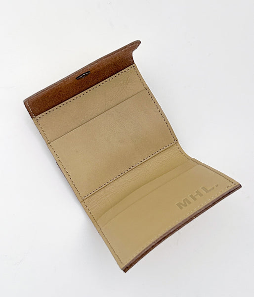 MHL./BASIC LEATHER THREE FOLD WALLET