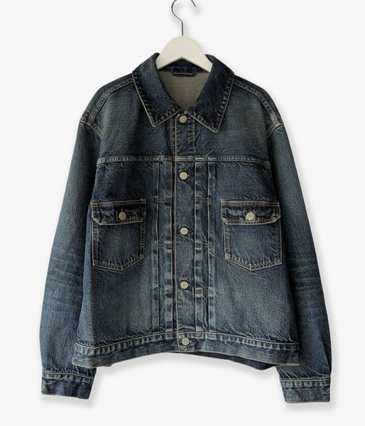 blurhms ROOTSTOCK/13.5oz 2ND TYPE DENIM JACKET (USED-indigo)