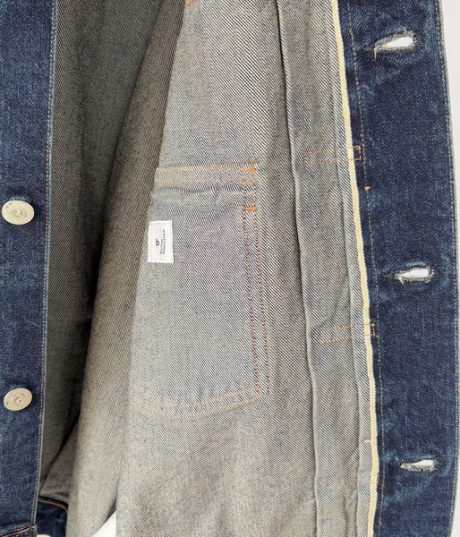 blurhms ROOTSTOCK/13.5oz 2ND TYPE DENIM JACKET (USED-indigo)