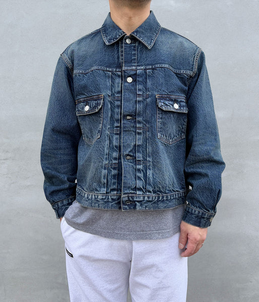 blurhms ROOTSTOCK/13.5oz 2ND TYPE DENIM JACKET (USED-indigo)