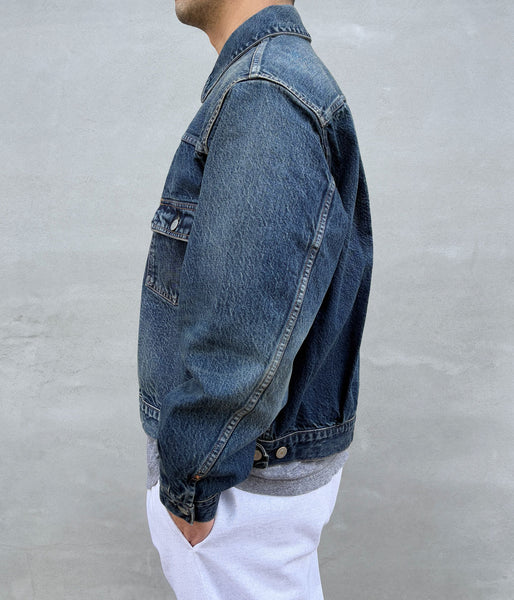 blurhms ROOTSTOCK/13.5oz 2ND TYPE DENIM JACKET (USED-indigo)