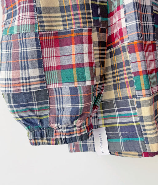 DESCENDANT/TETTY PULLOVER PATCHWORK LS SHIRT (MULTI)