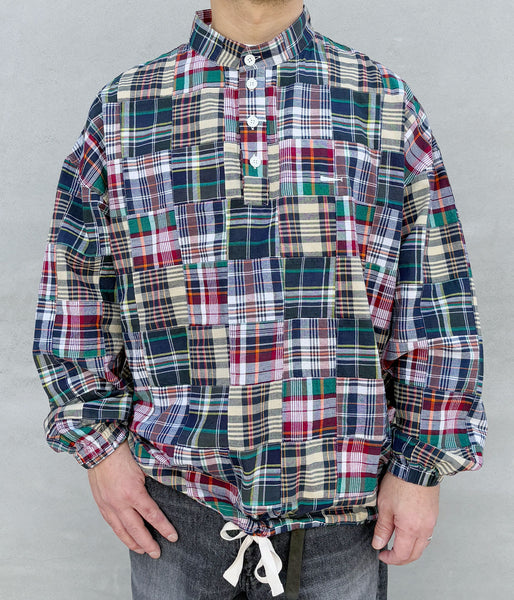 DESCENDANT/TETTY PULLOVER PATCHWORK LS SHIRT (MULTI)