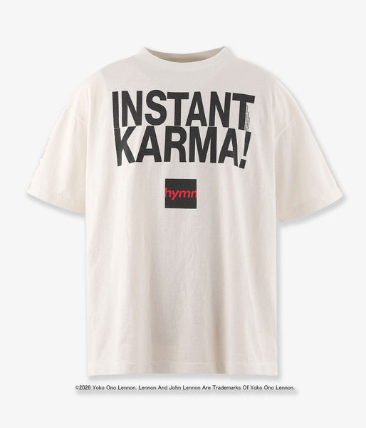 SAINT MICHAEL/JL_SS T-SHIRT/INSTANT KARMA/WHT