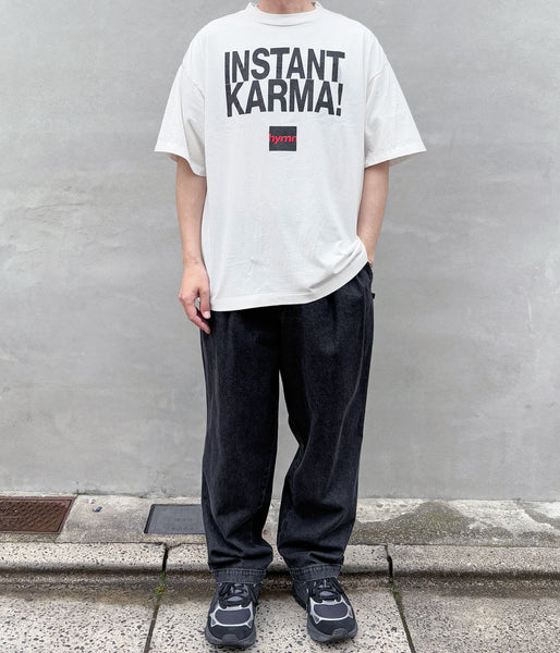 SAINT MICHAEL/JL_SS T-SHIRT/INSTANT KARMA/WHT