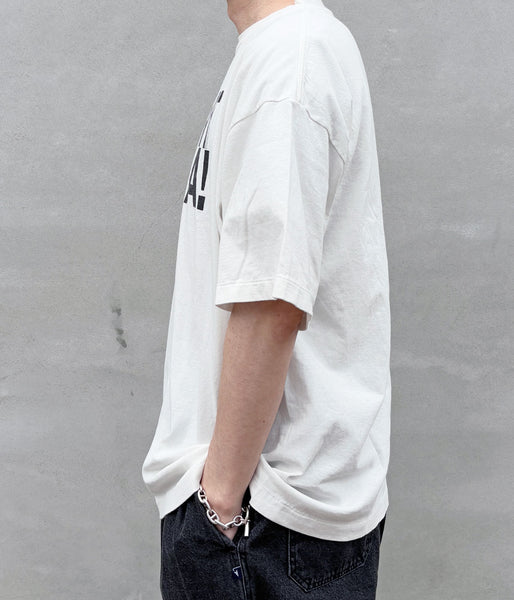 SAINT MICHAEL/JL_SS T-SHIRT/INSTANT KARMA/WHT