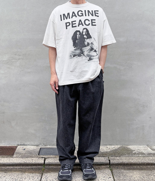 SAINT MICHAEL/JL_SS T-SHIRT/IMAGINE PEACE/WHT