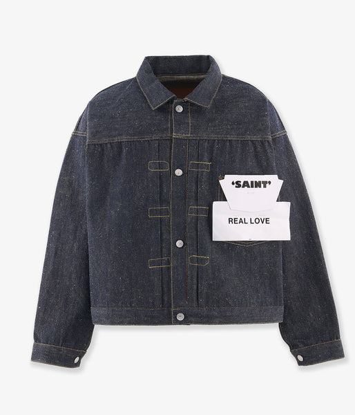 SAINT MICHAEL/BBJ_DENIM JACKET/REGID/BLUE