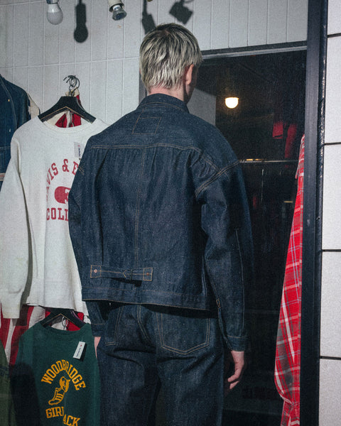 SAINT MICHAEL/BBJ_DENIM JACKET/REGID/BLUE