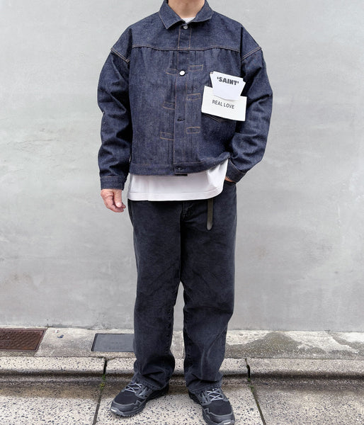 SAINT MICHAEL/BBJ_DENIM JACKET/REGID/BLUE