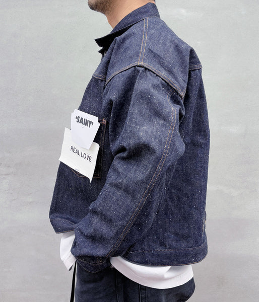 SAINT MICHAEL/BBJ_DENIM JACKET/REGID/BLUE