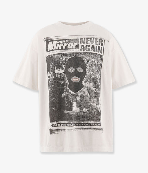 SAINT MICHAEL/JR_SS T-SHIRT/MASK/WHITE