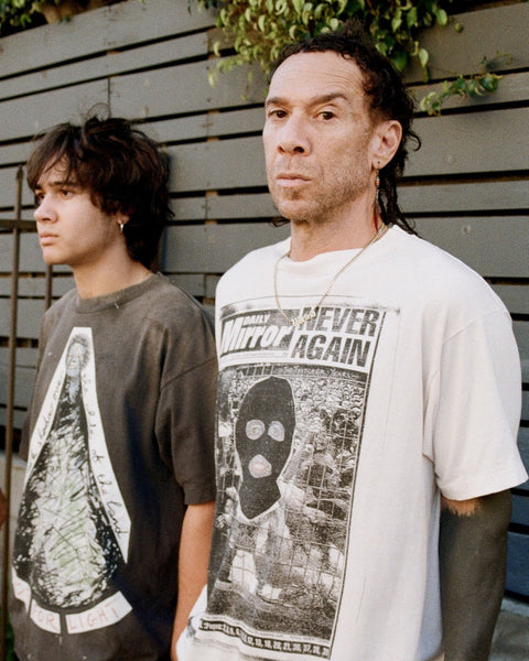 SAINT MICHAEL/JR_SS T-SHIRT/MASK/WHITE