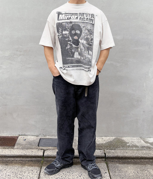 SAINT MICHAEL/JR_SS T-SHIRT/MASK/WHITE