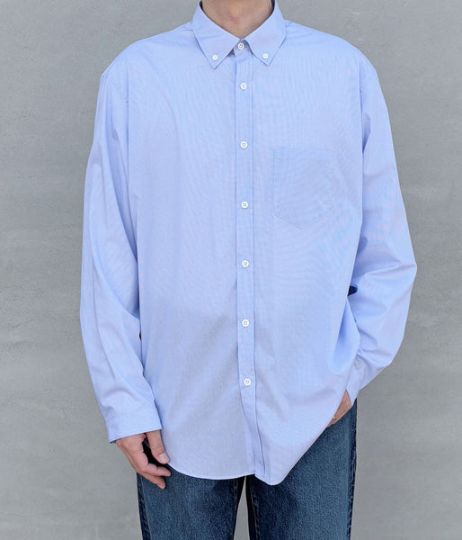 DIGAWEL/Buttondown shirt (BLUE)