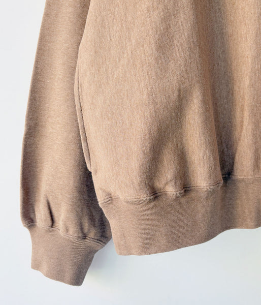 blurhms ROOTSTOCK/Thin-Sweat Harf-Zip P/O (HEATHER BEIGE)
