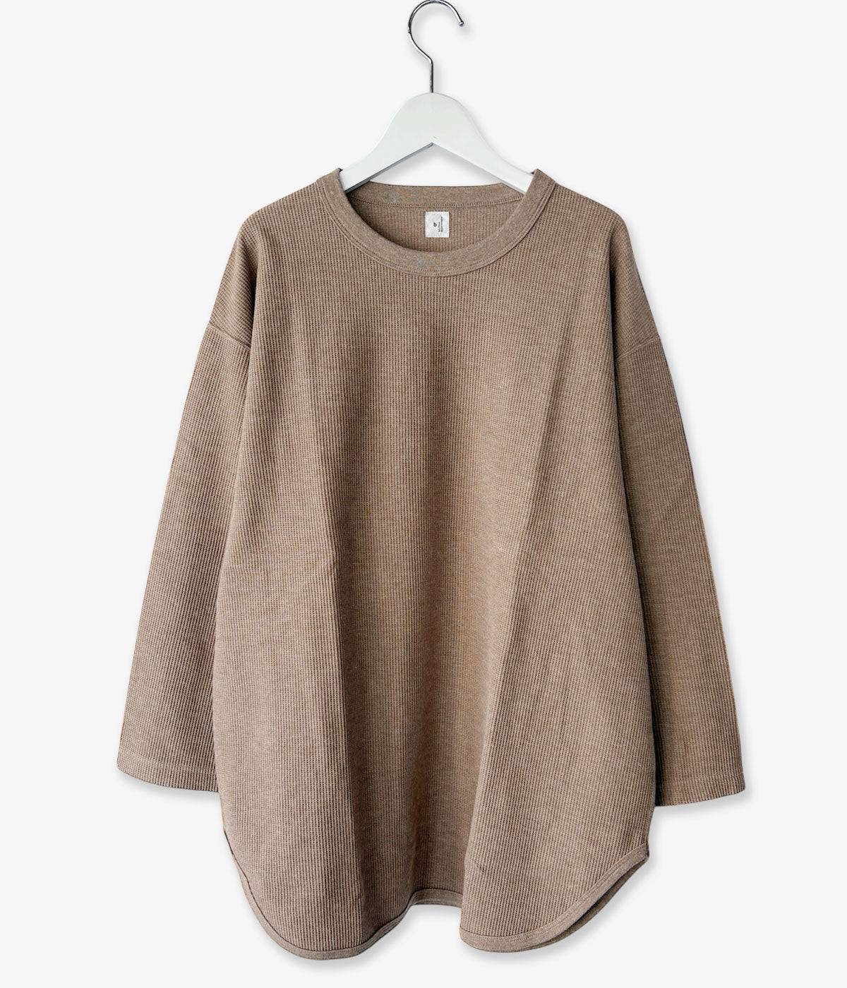 blurhms ROOTSTOCK/ROUGH&SMOOTH THERMAL BASEBALL TEE (HEATHER BEIGE)