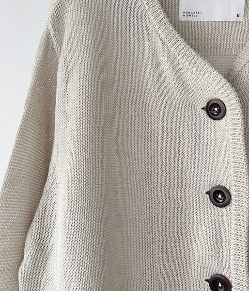 MHL./COATED COTTON KNITWEAR WOMENS (ECRU)