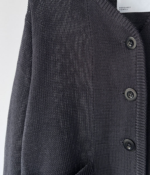 MHL./COATED COTTON KNITWEAR WOMENS (CHARCOAL)