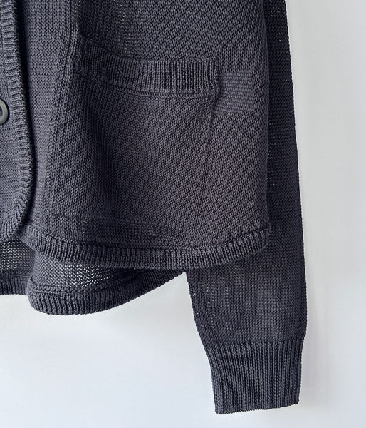 MHL./COATED COTTON KNITWEAR WOMENS (CHARCOAL)