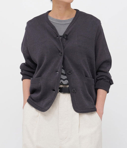 MHL./COATED COTTON KNITWEAR WOMENS (CHARCOAL)