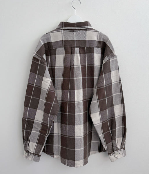 DESCENDANT/VANNING PLAID LS SHIRT (BROWN)