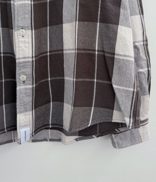DESCENDANT/VANNING PLAID LS SHIRT (BROWN)