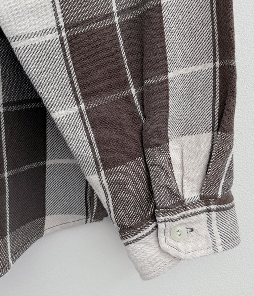 DESCENDANT/VANNING PLAID LS SHIRT (BROWN)