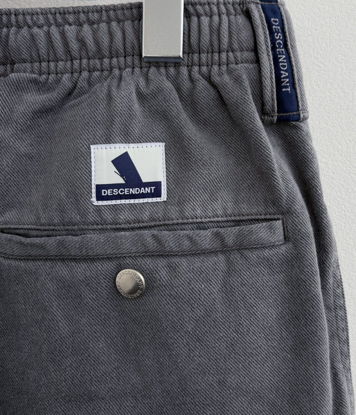 DESCENDANT/SHORE TWILL BEACH TROUSERS PIGMENT DYE (GRAY)