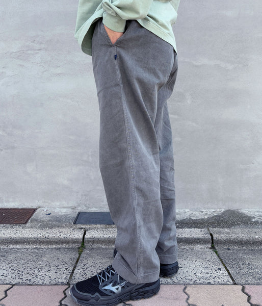 DESCENDANT/SHORE TWILL BEACH TROUSERS PIGMENT DYE (GRAY)
