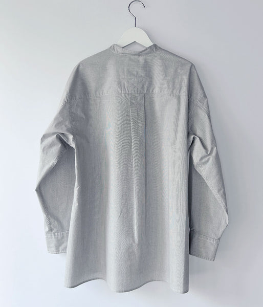 MHL./WORN COTTON HAIRLINE STRIPE SHIRT WOMENS (DRAB)